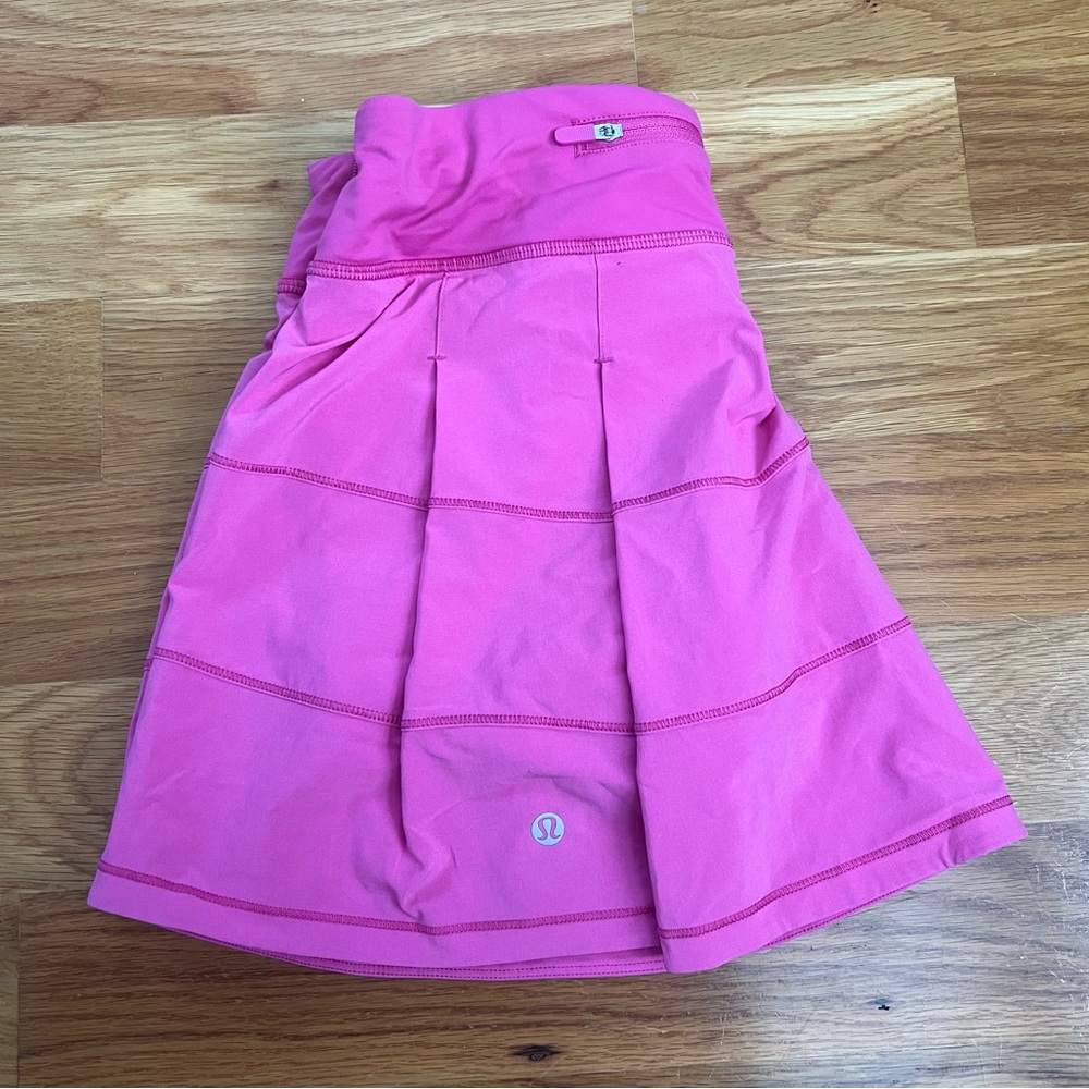 Lululemon Athletica Pink A-Line Pleated Skirt